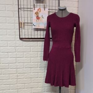 Loft Merino Wool Blend Sweater Dress Small S XS